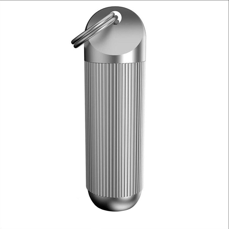 Cnc Airtight Aluminum Pill Case 22*52 Jar Waterproof Bottle