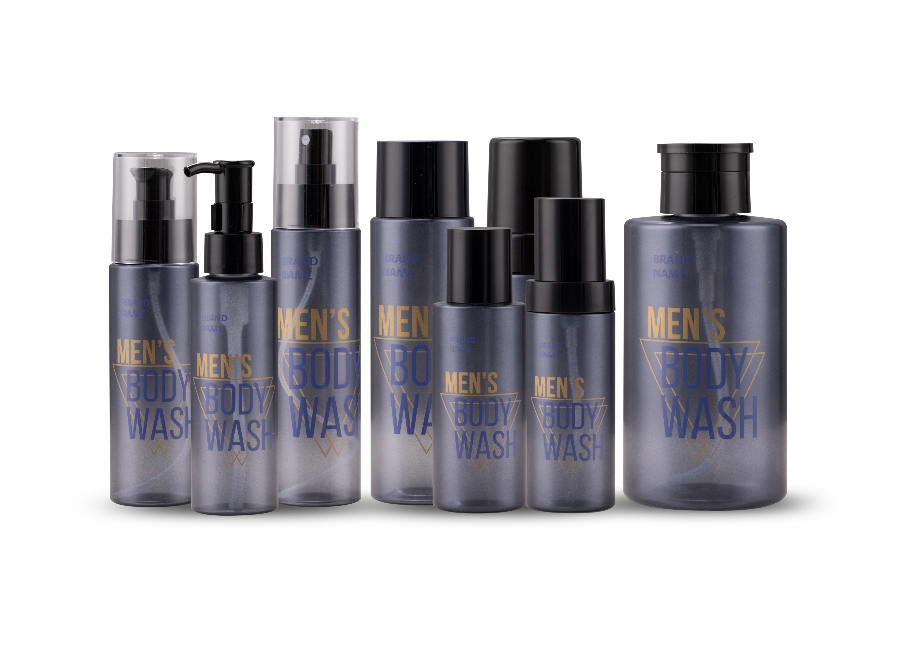 300ml Empty Refillable Plastic Cosmetic Bottles Offset Printing