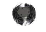 70 W Round Extruded Auminum Led Heatsink With Black Anodizing