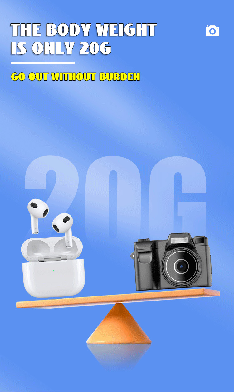 0.96inch Mini Camcorder Compact Camera For Students Photography Kids 180mah Capacity Battery