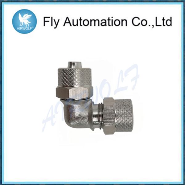 Elbow Connector Pneumatic Tube Fittings 1550 Series Right Jngle Joint