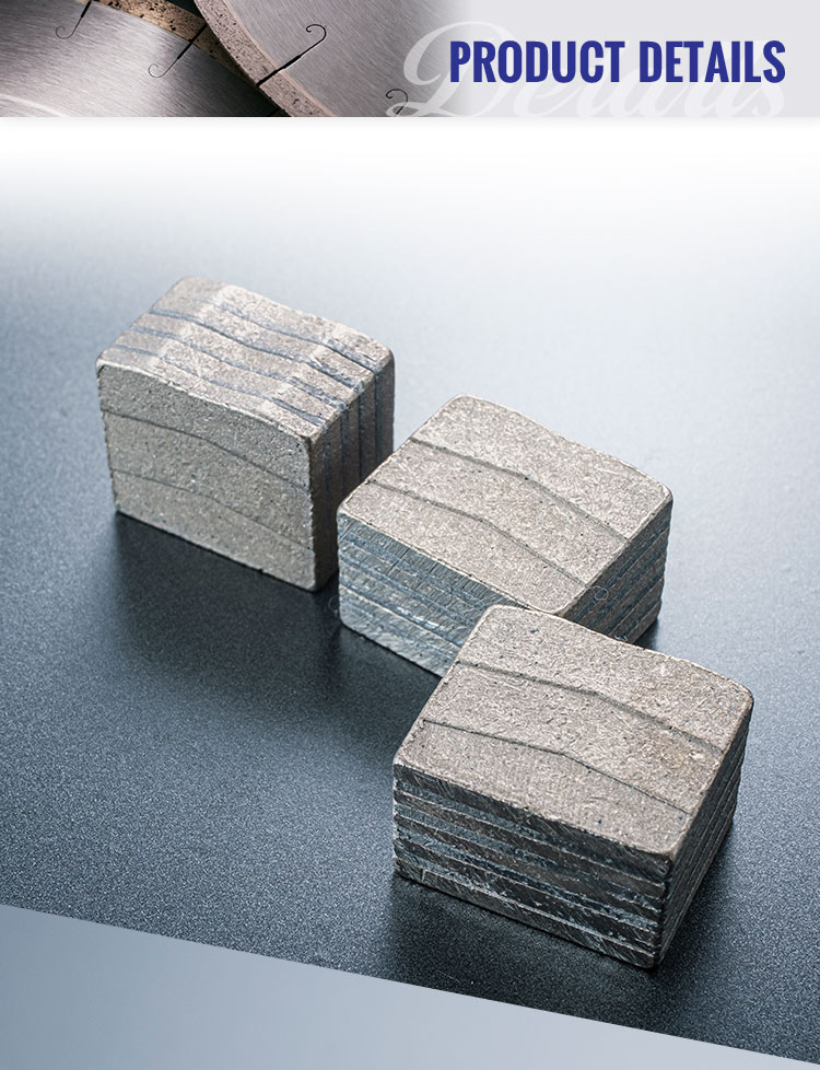 6.5MM Multi Blade Diamond Segment with Cold Press Technology and Good Performance
