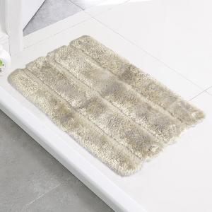 China Washable Shaggy Rubber Backed Bath Mat For Bathroom wholesale