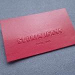 Eco Friendly 3D 6cm Embossed Leather Patches