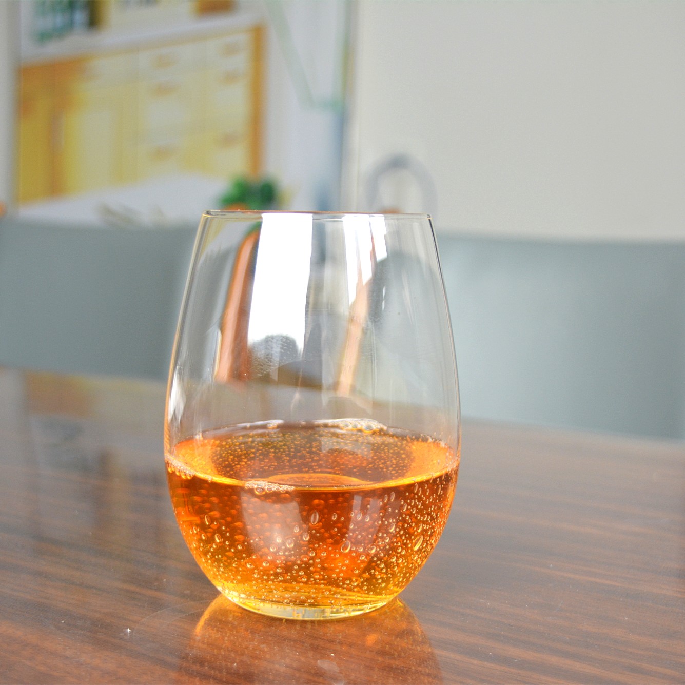 500ml Transparent Stemless Whiskey Tumbler Glasses , Wine Glass Tumbler