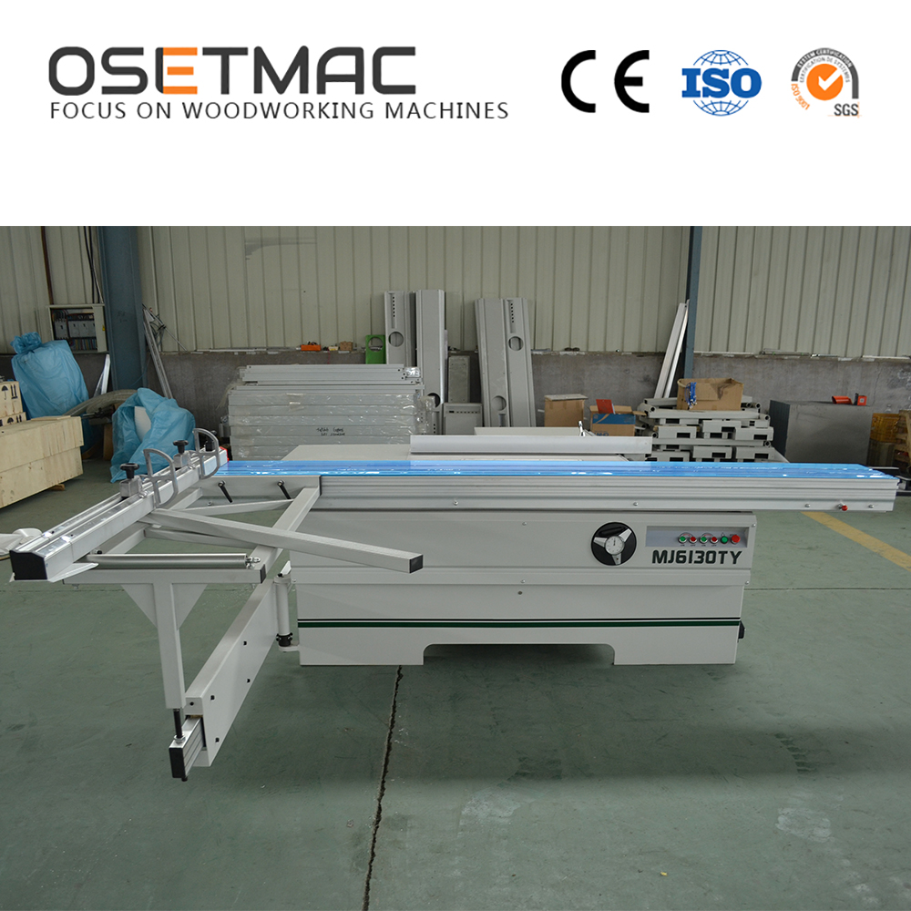 accuracy OSETMAC MJ6130TY Manual Lifting Sliding Table Panel Saw for Wood Cutting