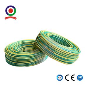 China 100m/Roll 10mm2 Green Yellow Pvc Insulation Earth Grounding Copper Cable 8 Awg wholesale