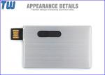 Stainless Metal Card Shape 4GB 8GB Thumb Drives with High Quality Appearance
