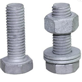 M36 Din933 Din934 Stainless Steel Hex Bolt and Nut Set with White Zinc .Yellow Zinc. HDG