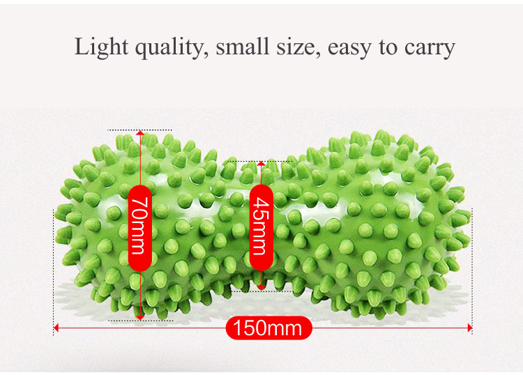5 Inch Thorn Double Lacrosse Peanut Massage Ball Relieve Fatigue