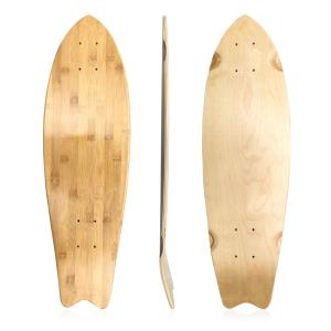 China 28inch Fish Tail Mini Cruiser Blank Skateboard Decks Canadian Maple Single Kick wholesale