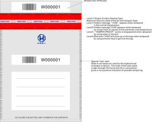 China Transparent Tamper Evident Bags / Bank Security Bags With LOGO Print wholesale