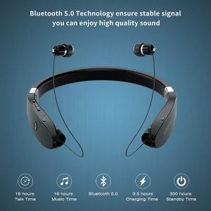 China Neckband Earphone Wireless Bluetooth Headphone , Handsfree Phone Headset 20 - 20000Hz wholesale