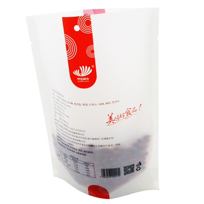 ISO SGS Food Packaging Materials Biodegradable Stand Up Pouch With Window