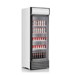 China CB Upright 360L Single Glass Door Fridge for drink wholesale
