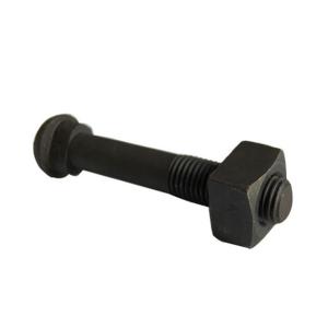 China Stainless Steel Railway Track Fasteners , GOST ANSI Black M10 Bolts Finishing Surface wholesale