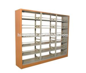 China Library 2.0mm Thickness Stainless Steel Metal Storage Rack Library Shelving wholesale