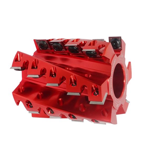 Wood Planer Wood Carving Bits 45HRC Spindle Moulder Cutter Helical Cutter Head