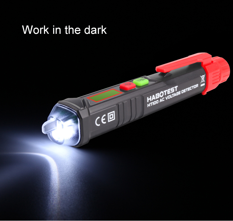 Non Contact Electrical Tester Pen , Non Contact Voltage Tester Pen With LCD Display