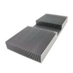 Skived Fin Aluminum Heat Sinks For Thermal Management 1-10mm Base Thickness