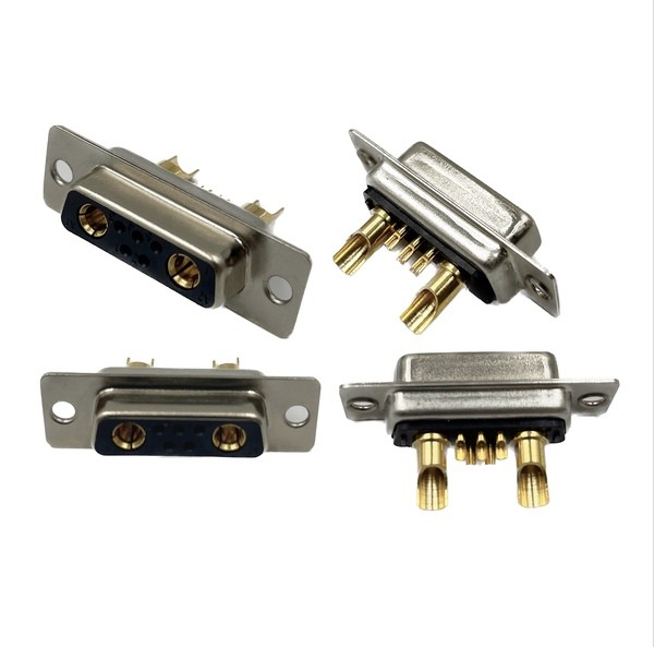 40AMP 7W2 D-SUB Connectors Adapter 5+2 Plug Jack Machined Pin Full Gold Flash Wire