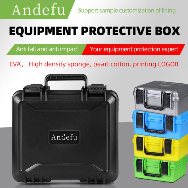 Custom Tool Box with 275*225*130mm Inner Size and 295*266*142mm External Size Lightweight 1.15kg Hard Plastic Tool Case