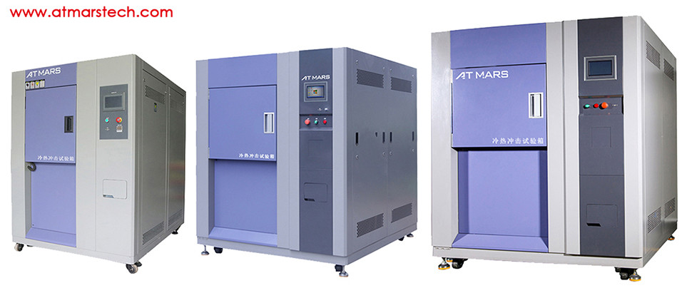 Compact Thermal Shock Test Machine , Horizontal Damper Transfer Thermal Shock Equipment