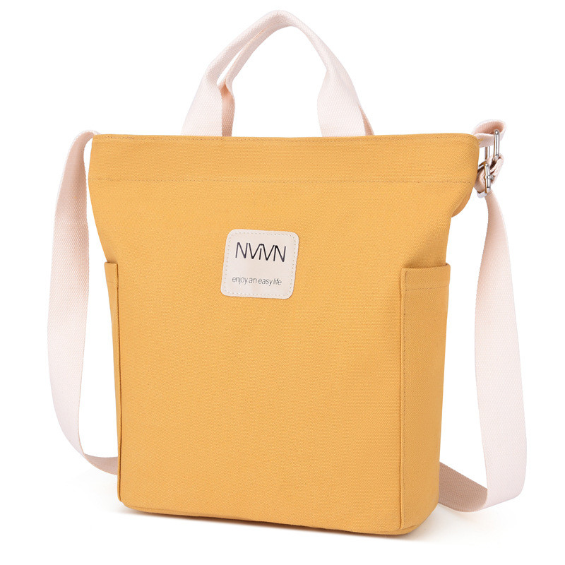 Full Color Custom Summer Canvas Crossbody Messenger Bag With Grommet Handle