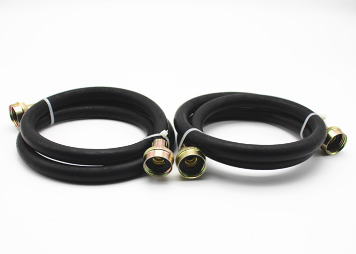 10 Bar 3/8" Inch 1.5M Black Washing Machine Inlet Hoses Assembly
