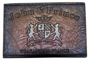 China Brown Embossed Leather Patches For Jeans With Personalized Logo wholesale