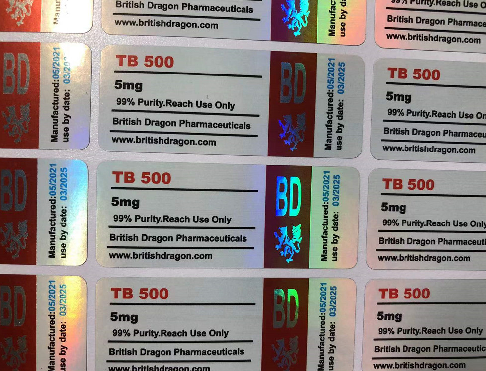 Full Color Printing Vial Print Labeling For 10ml Vials Packing