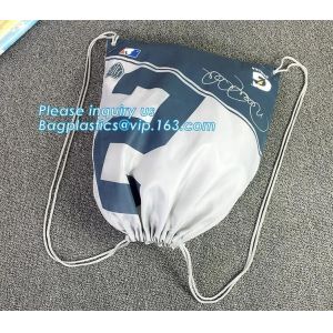 Custom Laundry Polyester Waterproof Drawstring Cosmetic Bag,custom long handle