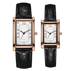 China ODM Watch Couple Gift ROHS 42mm Quartz Square Watch Diamond Dial wholesale