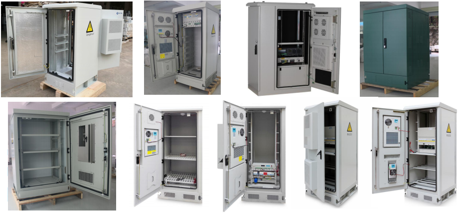 DC48V 40U 1.2mm SS Outdoor Telecom Cabinet Base Station Energy Saving