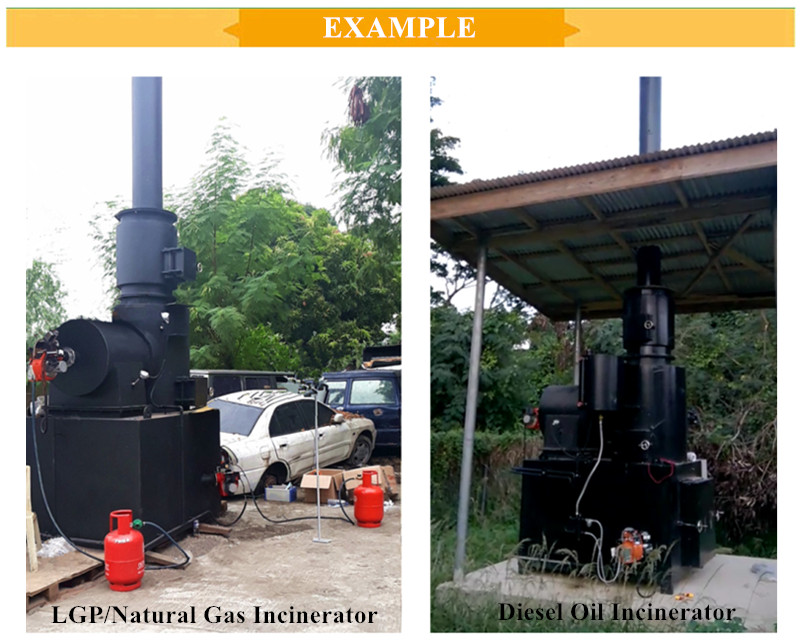 Video Outgoing Inspection Medical Waste Incinerator For Solid Waste Treatment