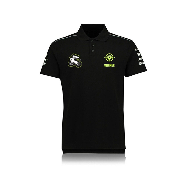 Custom Logo Print Breathable and Quick Dry Moto Polos for Rally Shirts and Motorcycles