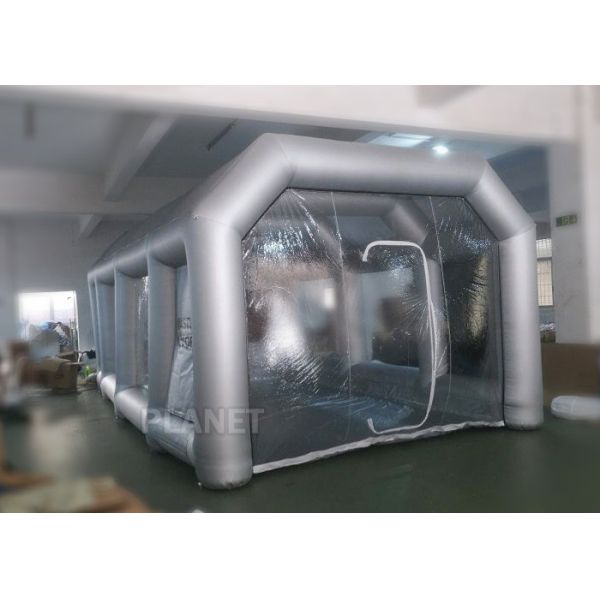 Automatic Car Inflatable Spray Paint Booth 6mx4mx3m With Logo Printing