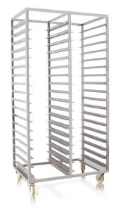 China Sliver 900x620x1780mm Double Row Stainless Steel Trolly wholesale