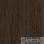 Decorative Black PVC Film 1260mm - 1330mm Width Wooden Grain