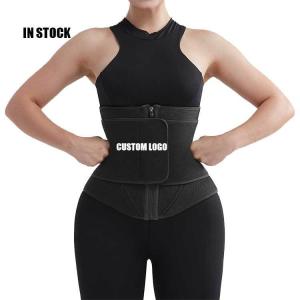 China Neoprene Fabric Slimming Tummy Belt for Adults Hexin Private Label Waist Trainer wholesale