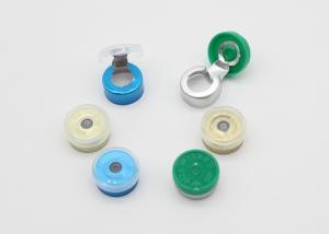 China 13mm Multi Color Aluminum Plastic Caps , GMP Standard Tear Off Seal wholesale