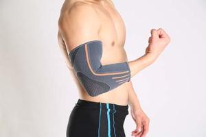 China High Elastic Compression knitted nylon elbow-pad elbow sports Support wholesale