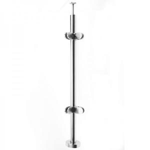 China Anti Corrosion Stainless Steel Balustrade Posts For Outdoor / Indoor Glass Railing wholesale