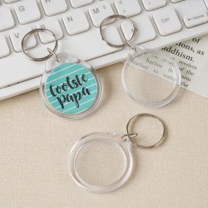 China 2mm Thickness Acrylic Keychain for Transparent/White Customers Photo Printed wholesale