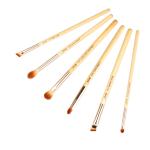 soft bristles ISO9001 Bamboo Makeup Brushes Set Essential For Eye