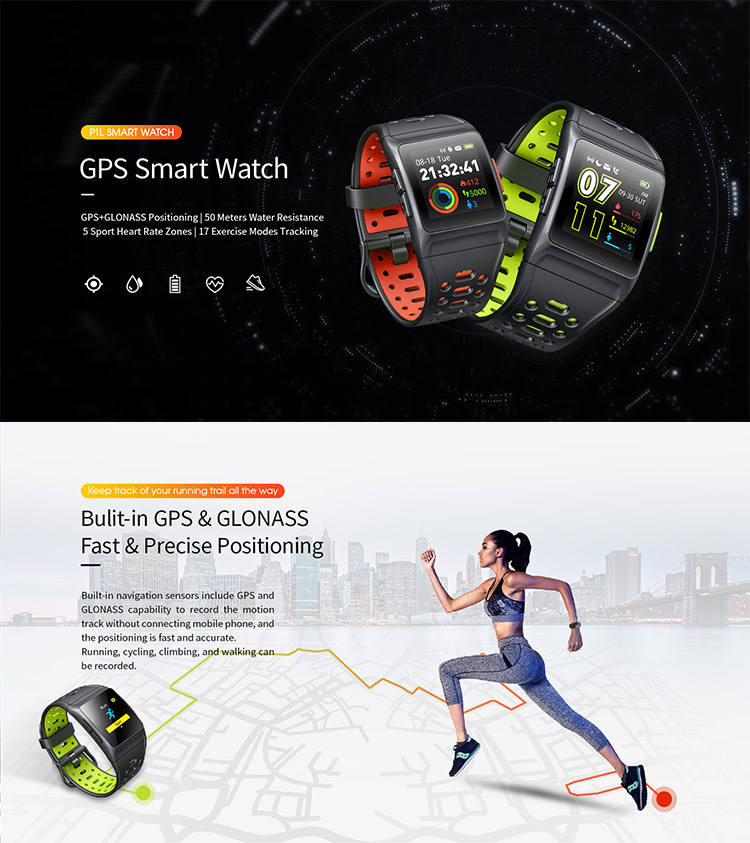 Fatigue Monitoring IPS Display Smart Positioning Watches