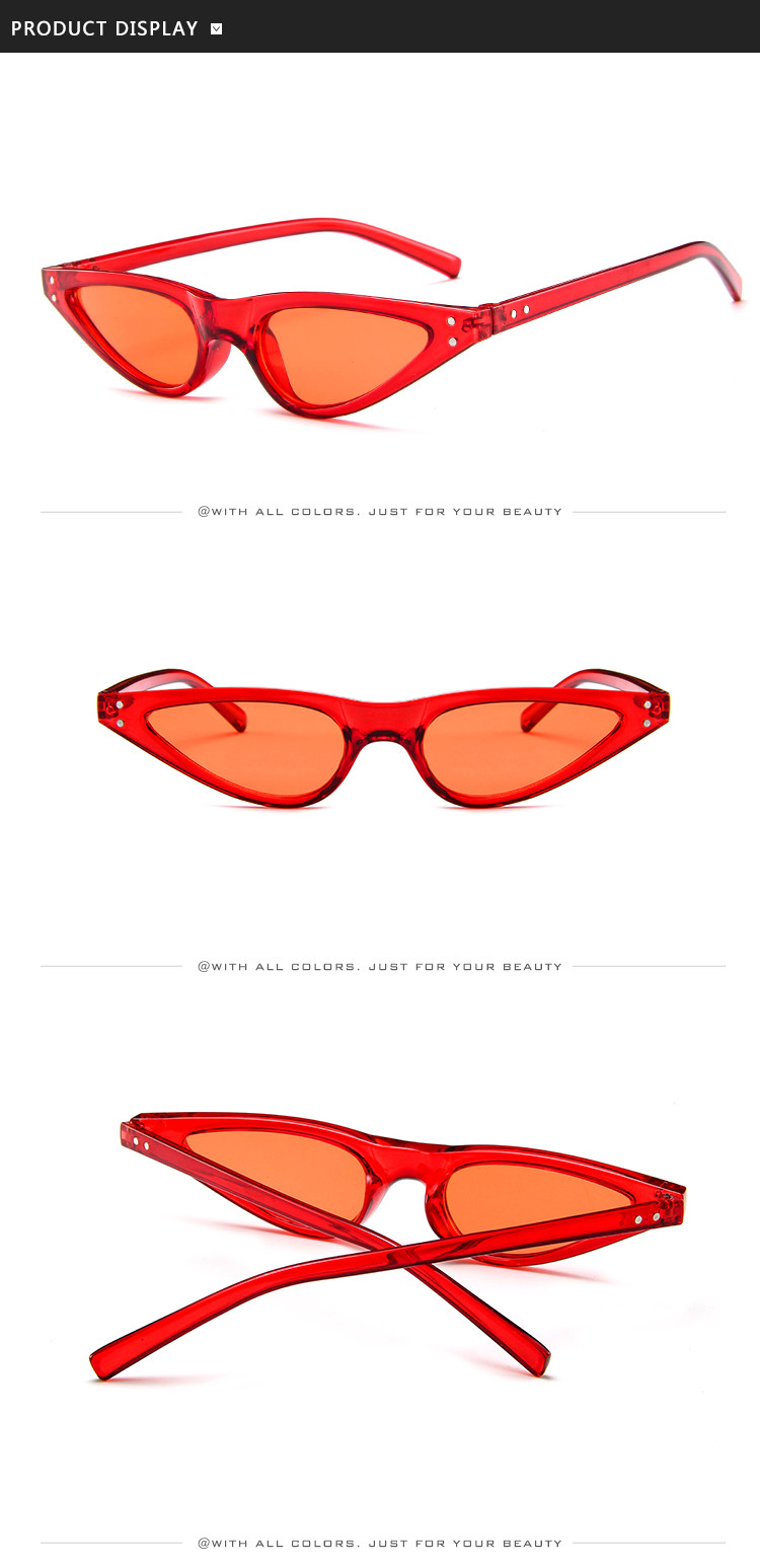 Retro Small Petals Drips Design Small Cat Eye Sunglasses Designer Sunnies Fun Glasses