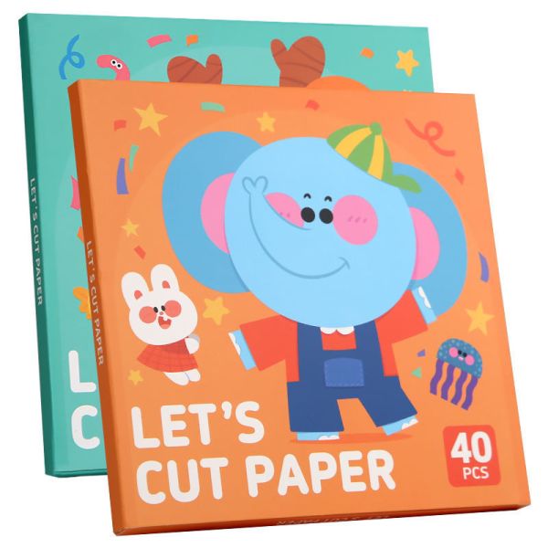 Kindergarten Preschool Creative Learning Toy Paper Cutting Art Scissor Skills Activity Book for Kids