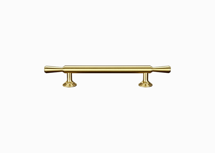 Modern Gold Brass Door Pull Handle Round 3D Design