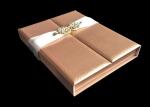 Wedding Favor Dress Book Shaped Box , Magnetic Flip Top Box Ribbon Closure